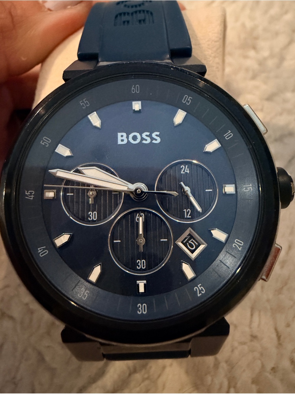 BOSS Blue Dial Men's Chronograph Watch